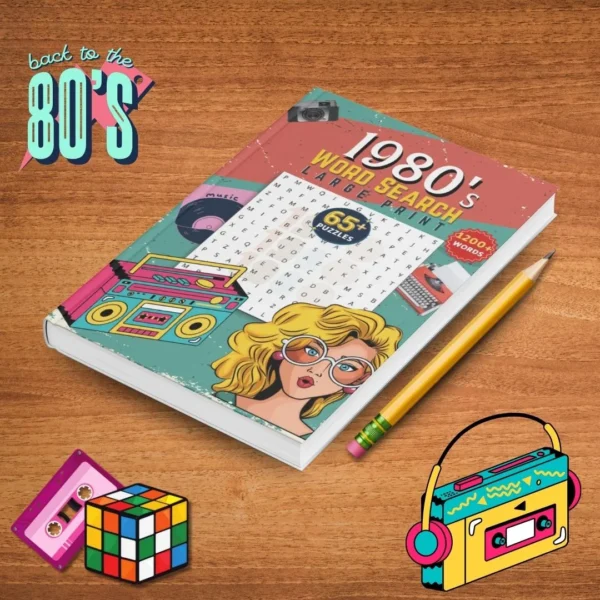 1980s word search book
